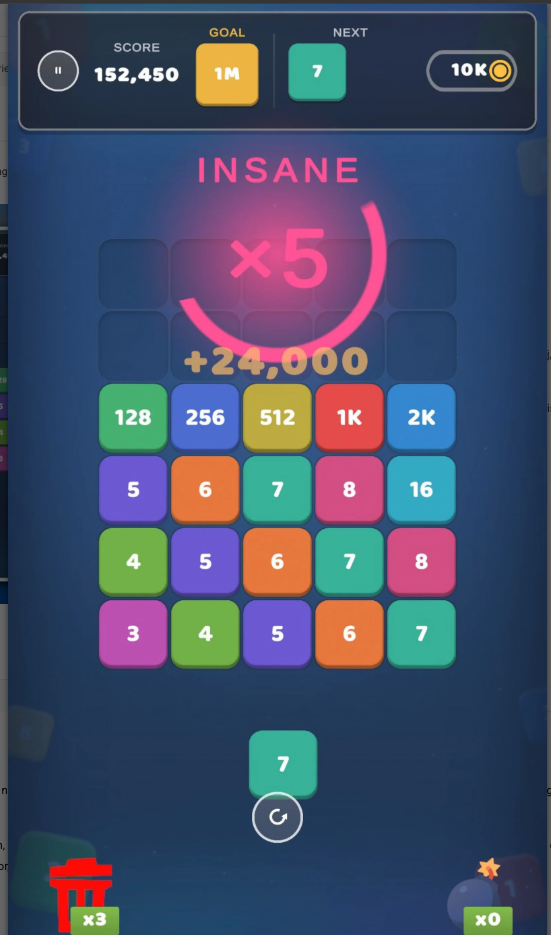 Infinity Number Merging Unity Game Source Code – Number Merge Puzzle screenshot 6