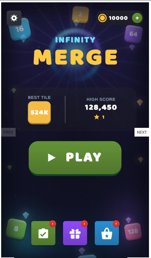 Infinity Number Merging Unity Source Code – Number Merge Puzzle Game | SellUnitySourceCode.com screenshot 4