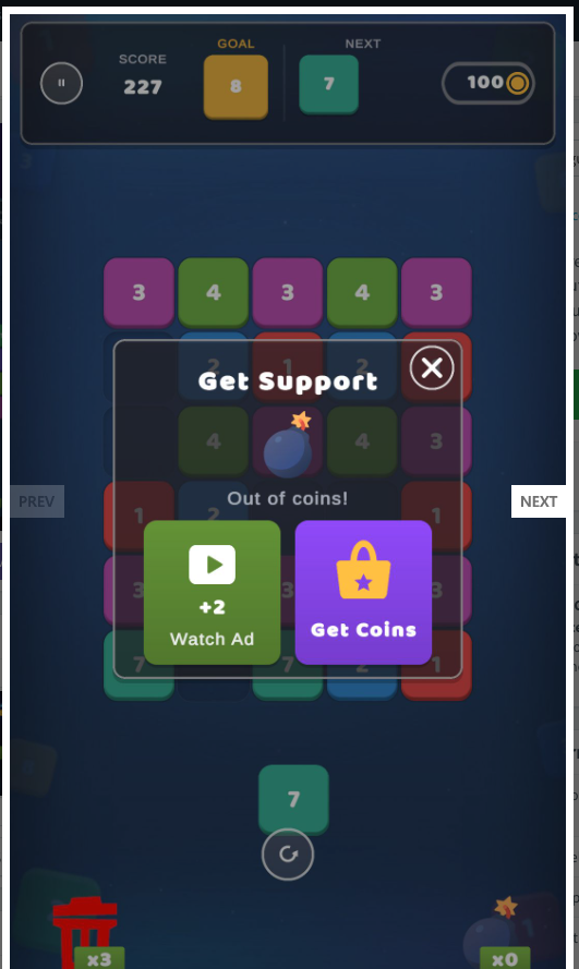 Infinity Number Merging Unity Source Code – Number Merge Puzzle Game | SellUnitySourceCode.com screenshot 5