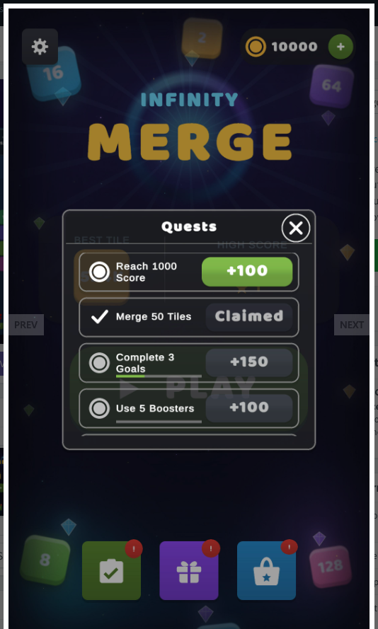 Infinity Number Merging Unity Source Code – Number Merge Puzzle Game | SellUnitySourceCode.com screenshot 6