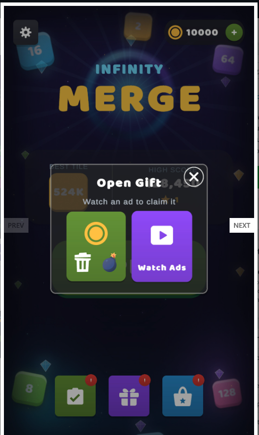 Infinity Number Merging Unity Source Code – Number Merge Puzzle Game | SellUnitySourceCode.com screenshot 7