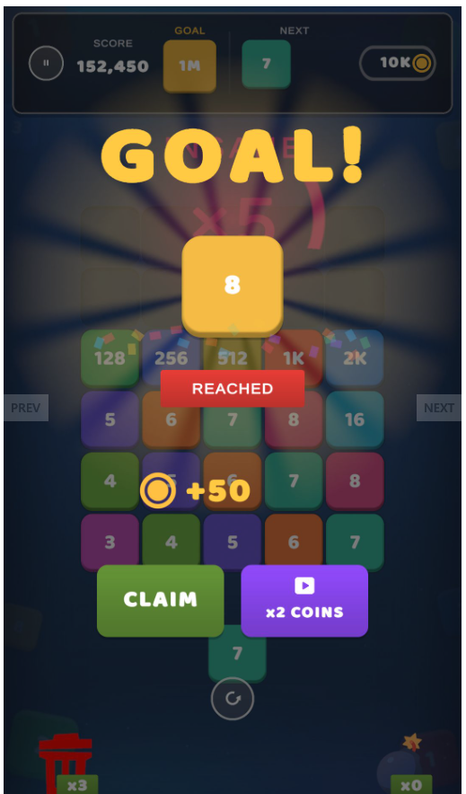 Infinity Number Merging Unity Source Code – Number Merge Puzzle Game | SellUnitySourceCode.com screenshot 10