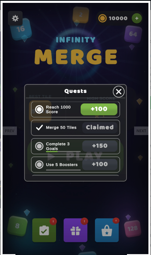 Infinity Number Merging Unity Source Code – Number Merge Puzzle Game | SellUnitySourceCode.com screenshot 13
