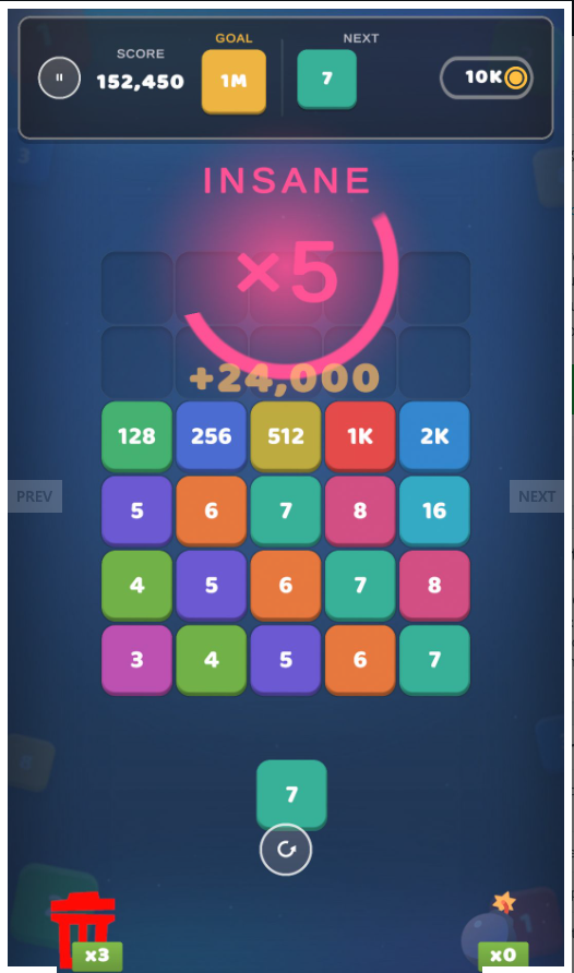 Infinity Number Merging Unity Source Code – Number Merge Puzzle Game | SellUnitySourceCode.com screenshot 16