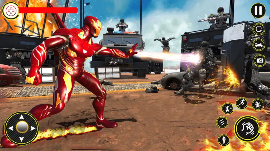 Iron Hero Game Superhero Game SellUnitySourceCode screenshot 5