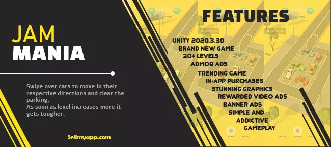 Jam Mania – Hypercasual Puzzle Game SellUnitySourceCode source code