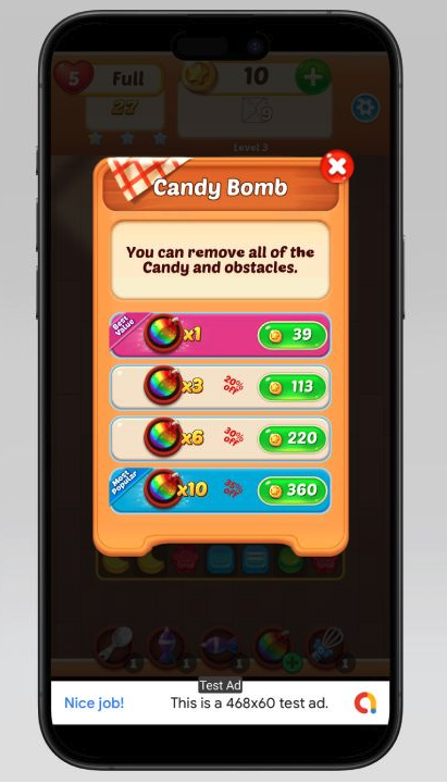 Jelly Crush Unity Source Code – Match 3 Puzzle Game with 2000 Levels | SellUnitySourceCode.com screenshot 4