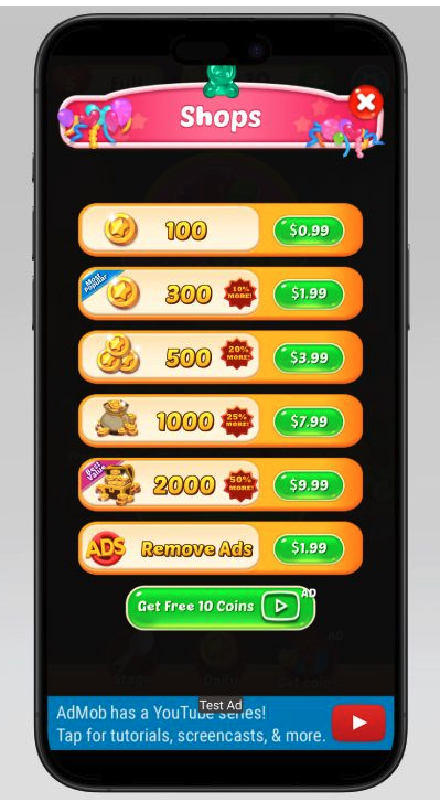 Jelly Crush Unity Source Code – Match 3 Puzzle Game with 2000 Levels | SellUnitySourceCode.com screenshot 7
