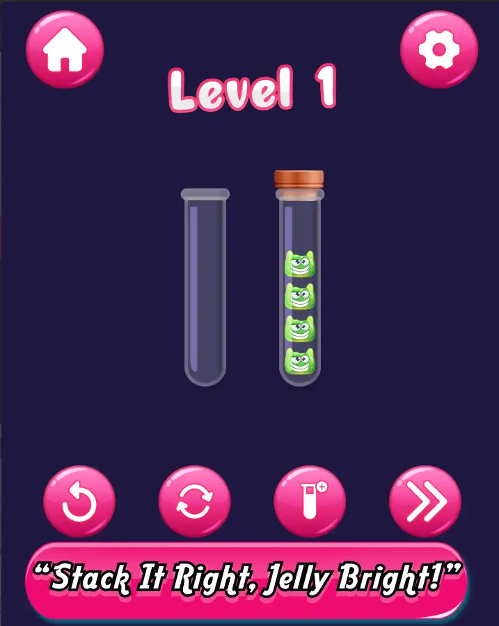 Jelly Sorter Quest – Unity 3D Puzzle Game with Admob Ads screenshot 5