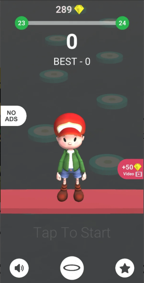 Jump Buddy Unity Source Code – Endless One-Tap Jump Game Template for Android &amp; iOS source code