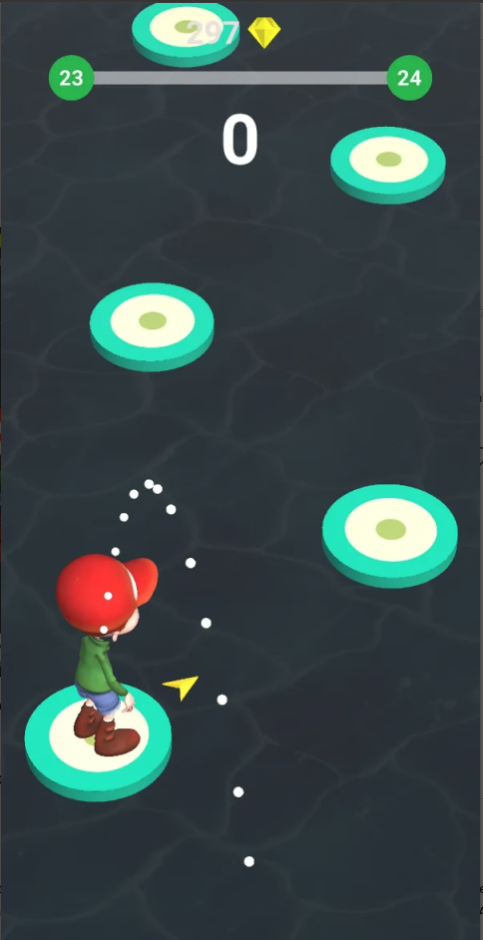 Jump Buddy Unity Source Code – Endless One-Tap Jump Game Template for Android &amp; iOS screenshot 3