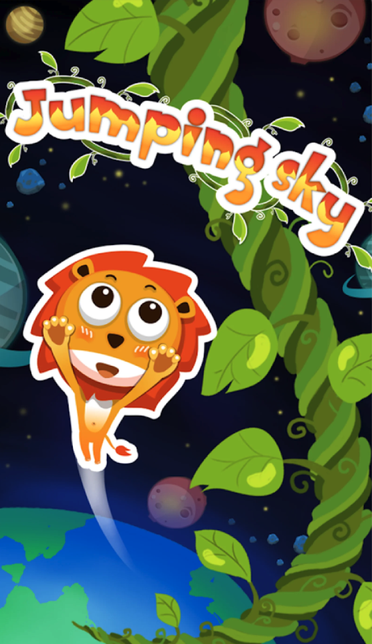 Jumping Sky Unity Source Code – Endless Vertical Jump Game Template screenshot 3