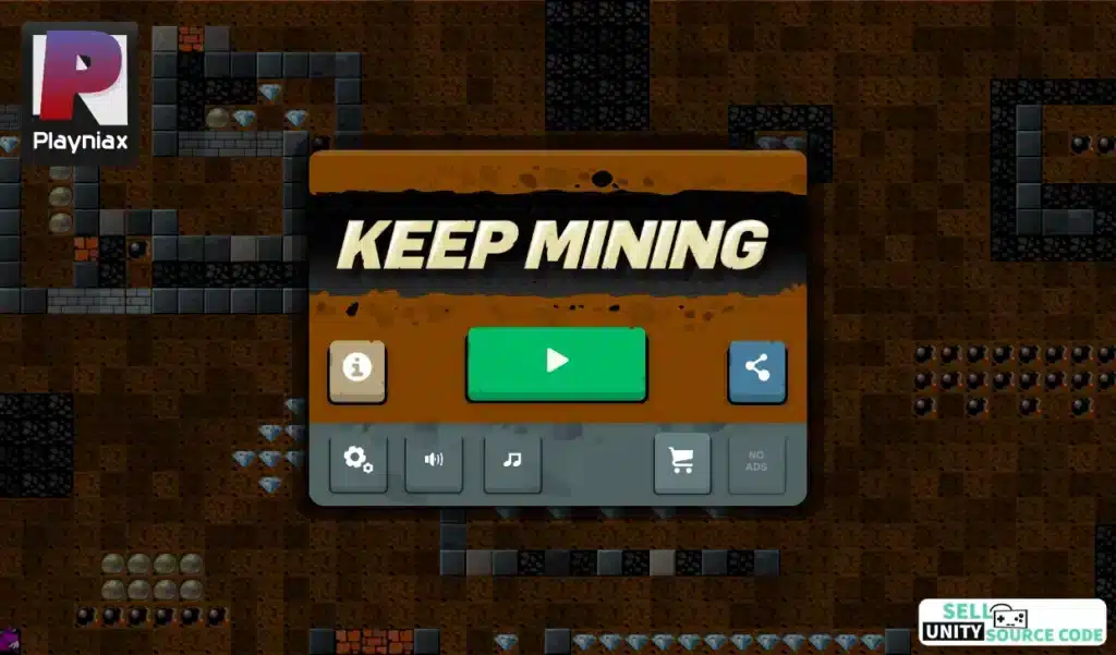 Keep Mining Ready Made SellUnitySourceCode screenshot 4