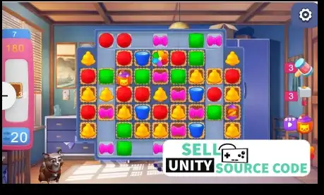 Kitten - Three In A Row SellUnitySourceCode screenshot 4