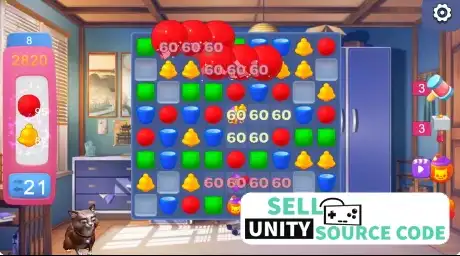 Kitten - Three In A Row SellUnitySourceCode screenshot 5