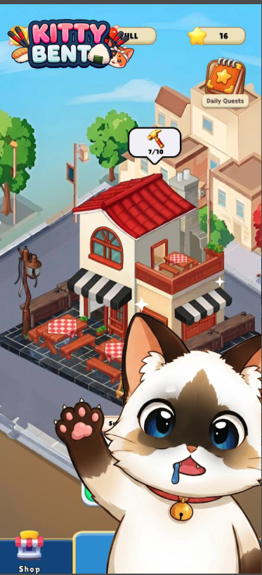 Kitty Bento Unity Source Code – Cute Food Matching Puzzle Game | SellUnitySourceCode.com screenshot 5