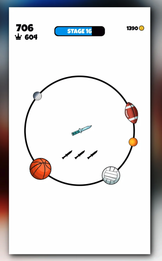 Knife vs Balls Unity Game Source Code – Ball Slicing Arcade Game screenshot 3