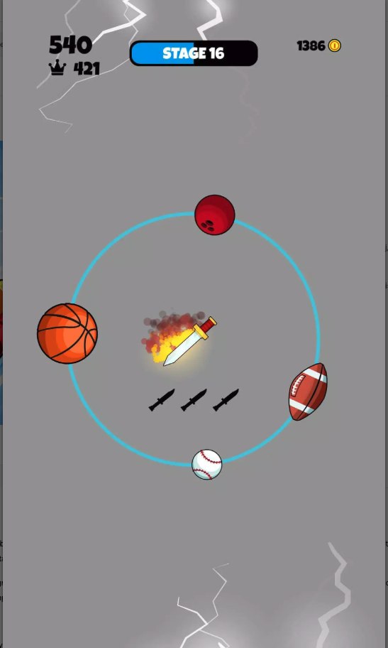 Knife vs Balls Unity Game Source Code – Ball Slicing Arcade Game screenshot 5