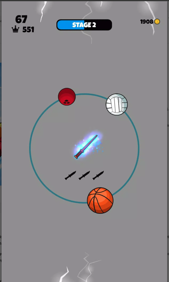 Knife vs Balls Unity Game Source Code – Ball Slicing Arcade Game screenshot 7