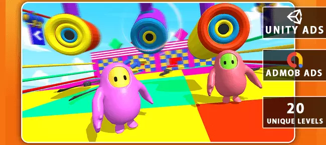 🏃Knockout Stumble Run Royale Fall Games SellUnitySourceCode source code