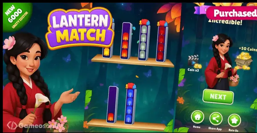 Lantern Match | Puzzle Game source code