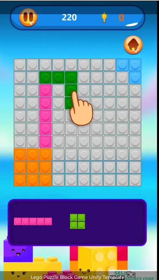 Lego Puzzle Block SellUnitySourceCode screenshot 4