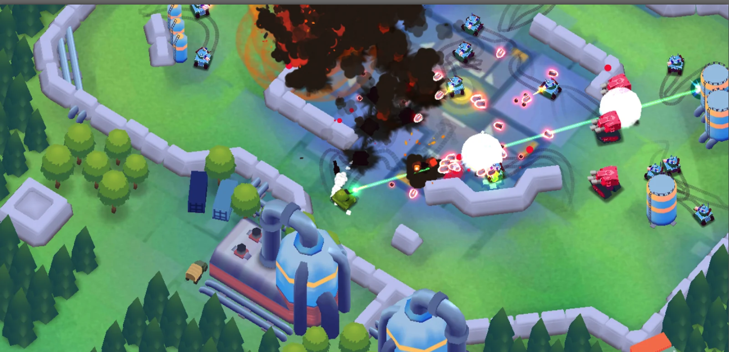 Loony Tanks Unity Source Code – Arcade Tank Battle Game Template for Android &amp; iOS screenshot 6