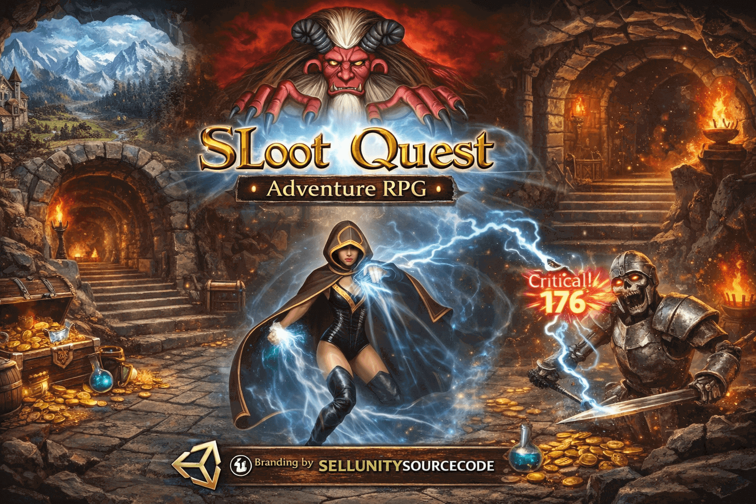 Loot Quest – Adventure RPG Unity Game Source Code source code