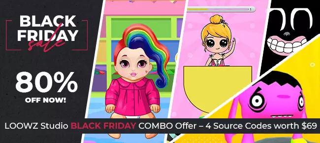 LOOWZ Studio’s Black Friday COMBO Offer: 4 Source SellUnitySourceCode source code