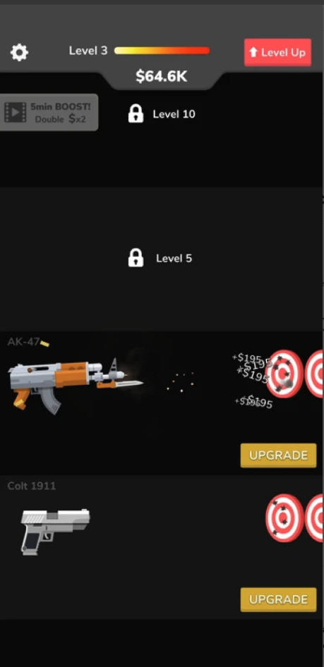 Lord of Gun: Money Clicker Tycoon Unity Source Code – Idle Factory Simulator Game screenshot 4