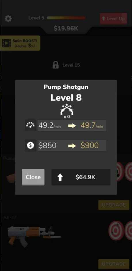 Lord of Gun: Money Clicker Tycoon Unity Source Code – Idle Factory Simulator Game screenshot 6