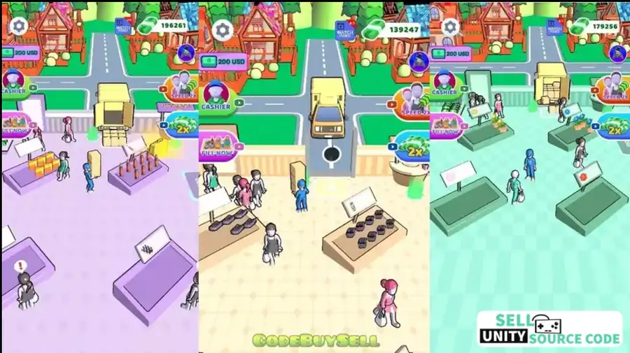 Market Manager: Idle Store SellUnitySourceCode source code