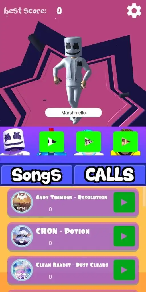Marshmello Music Dance sellunitysourcecode screenshot 5