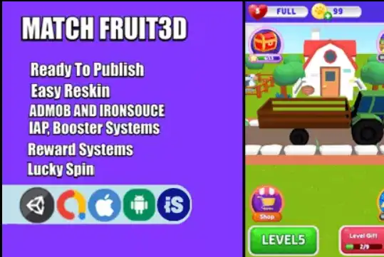 Match Fruits SellUnitySourceCode source code