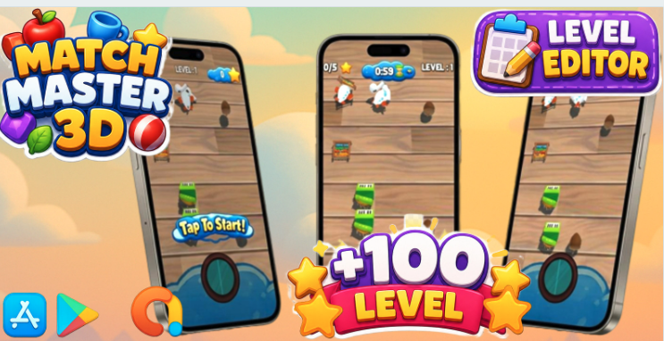 Match Master 3D Unity Source Code – Triple Match 3D Puzzle Game with Level Editor | SellUnitySourceCode.com screenshot 13