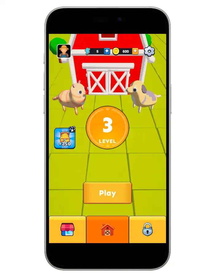 Match Story: Animals – Unity Match 3D Puzzle Game Source Code (AdMob + IAP) screenshot 3