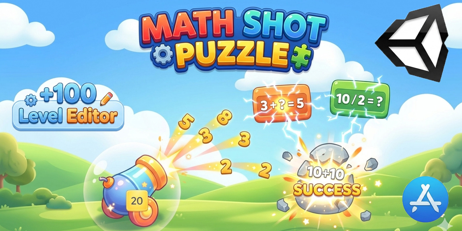 Math Shot Puzzle Game Unity