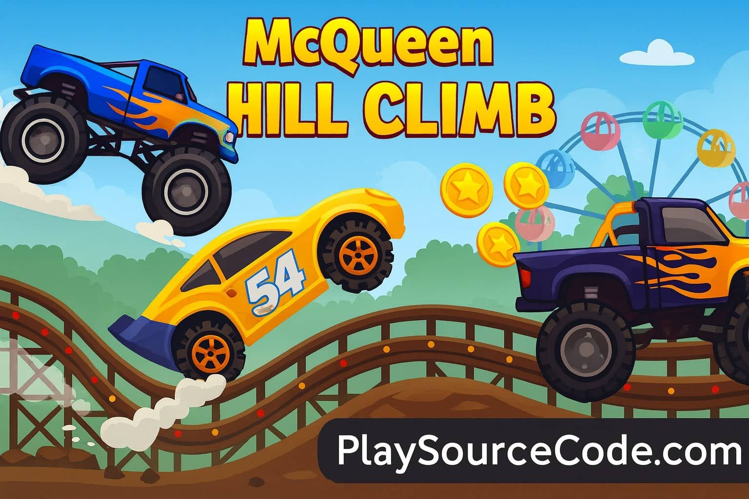 Mc Queen Hill Climb Unity Sourcecode