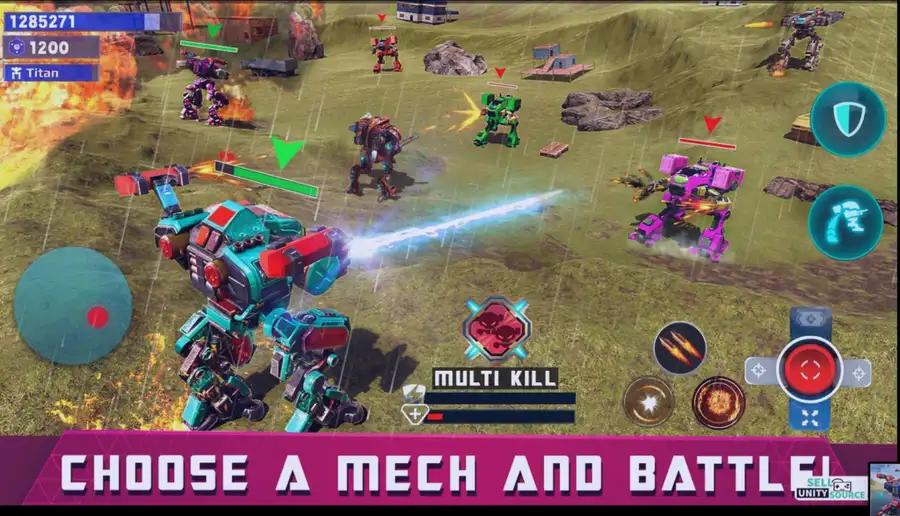 Mech Robot Games - Multi Robot  SellUnitySourceCode screenshot 4