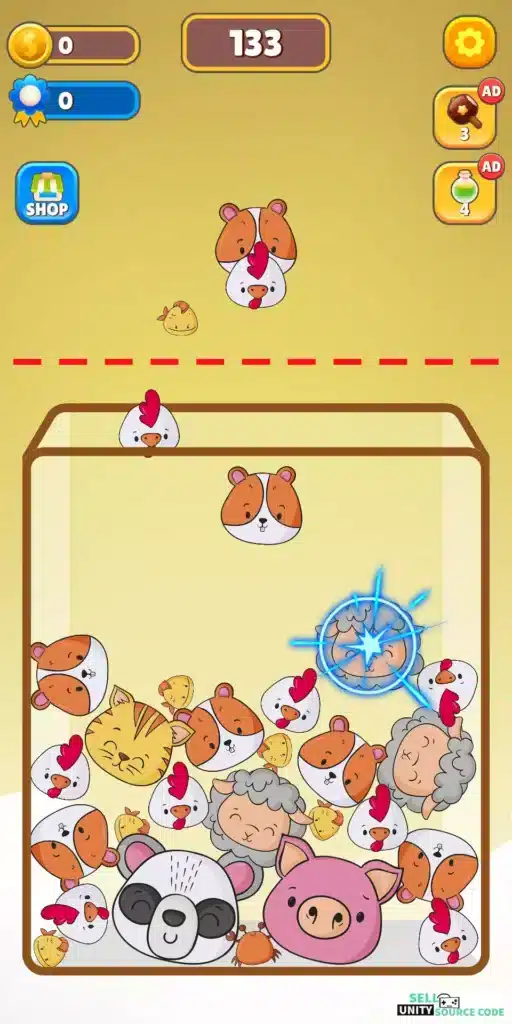 Merge Animals Puzzle SellUnitySourceCode screenshot 2