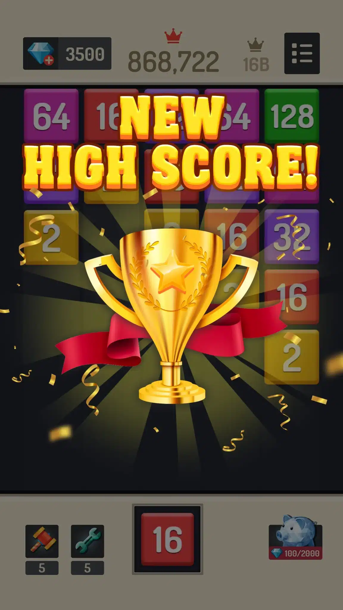 Merge Block – 2048 Puzzle Unity Project screenshot 4