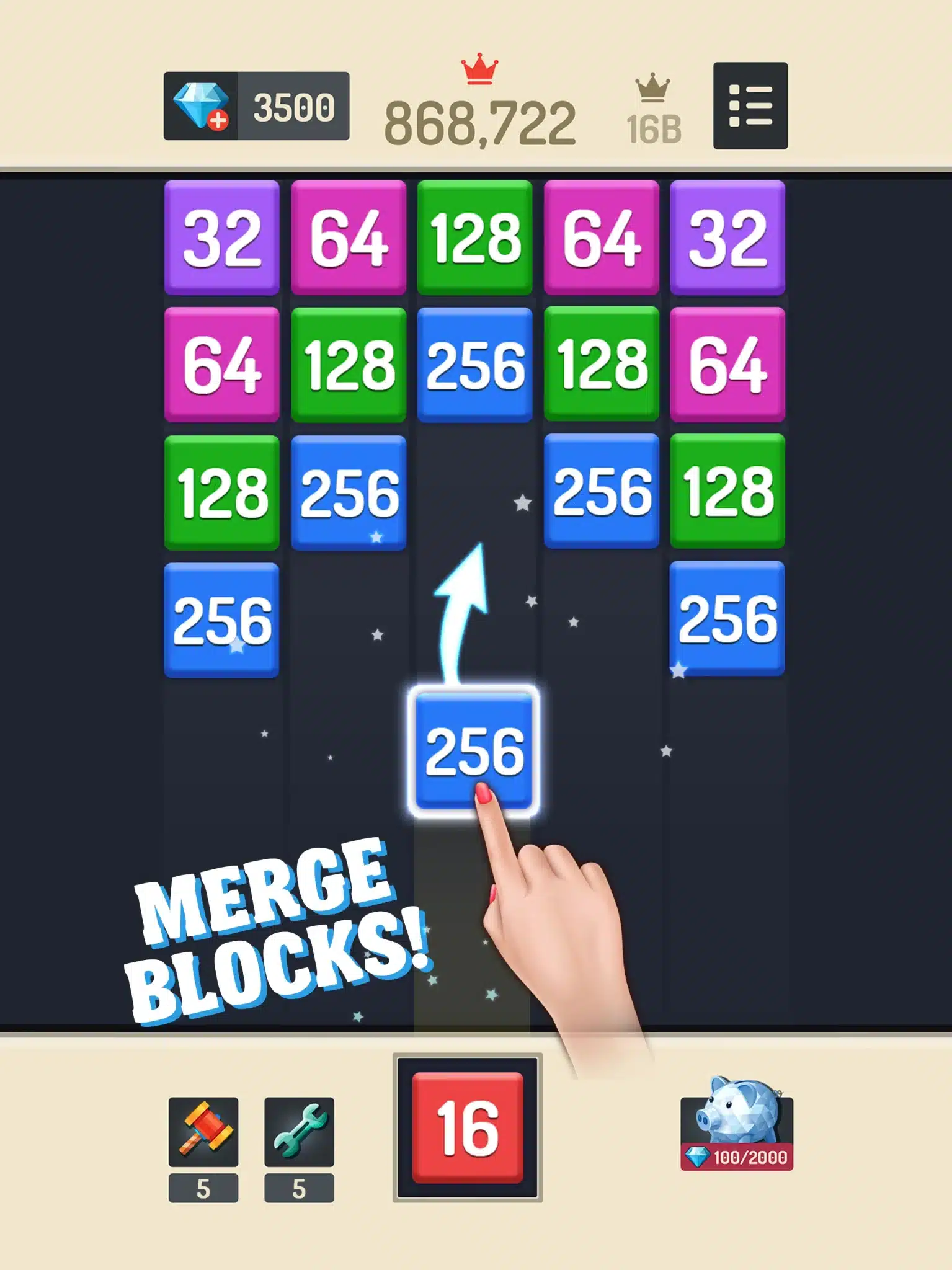 Merge Block – 2048 Puzzle Unity Project screenshot 7