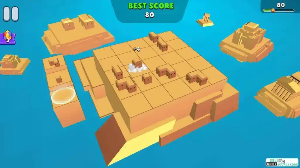 Merge City Block SellUnitySourceCode screenshot 2