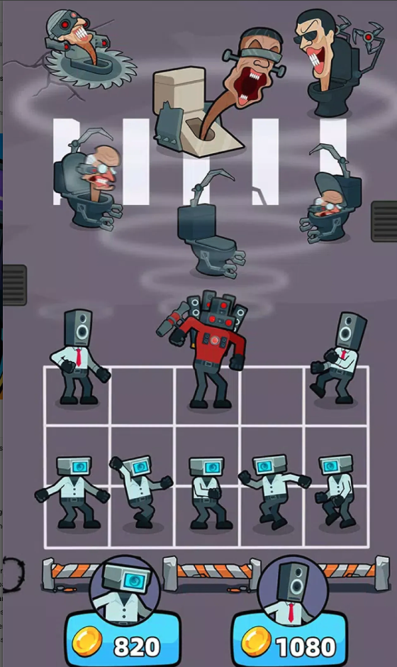 Merge Toilet Monster Battle screenshot 2