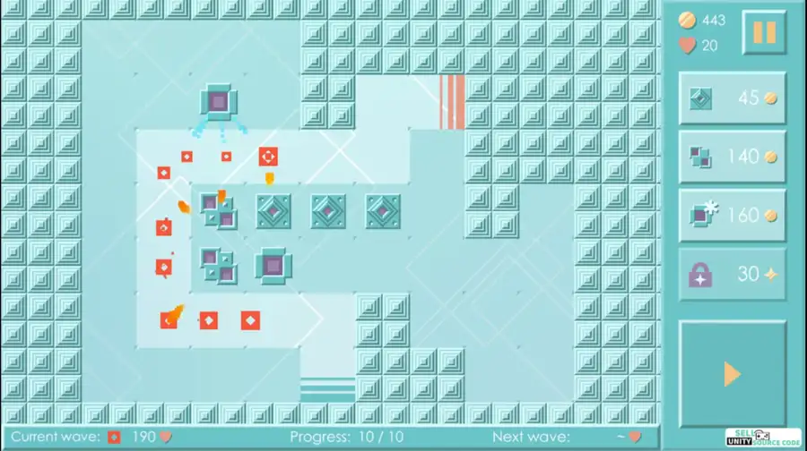 🛡️ Mini TD: Classic Tower Defense – SellUnitySourceCode screenshot 3