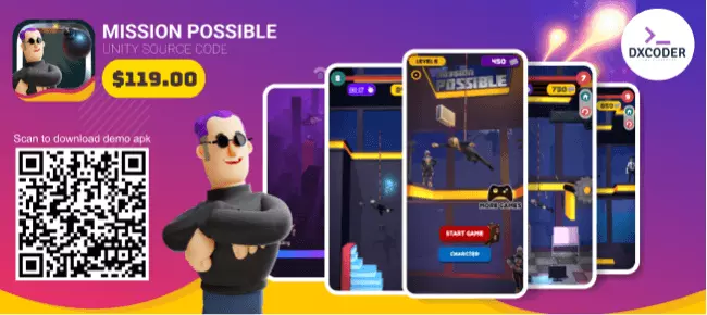 Mission Possible | Action SellUnitySourceCode screenshot 2