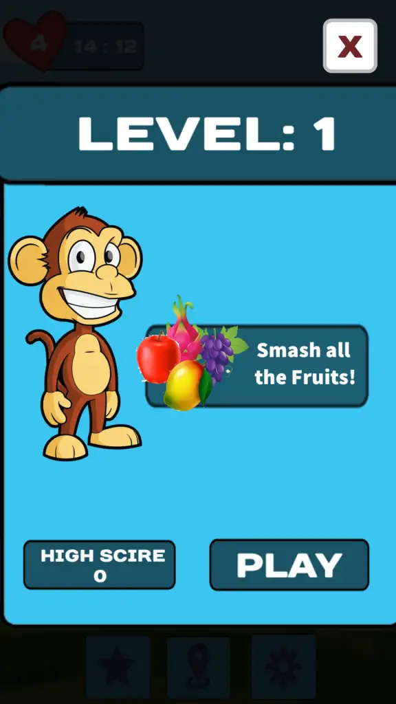 Monkey Fruit Adventure 64 Bit | SellUnitySourceCode screenshot 4