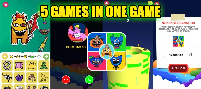 Monster Makeover + 4 More in One Game SellUnitySourceCode  source code