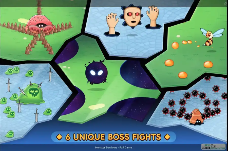Monster Survivors - Full Game SellUnitySourceCode source code