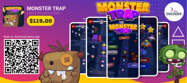 Monster Trap | Halloween special SellUnitySourceCode source code